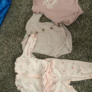 Pink Baby One Piece Set